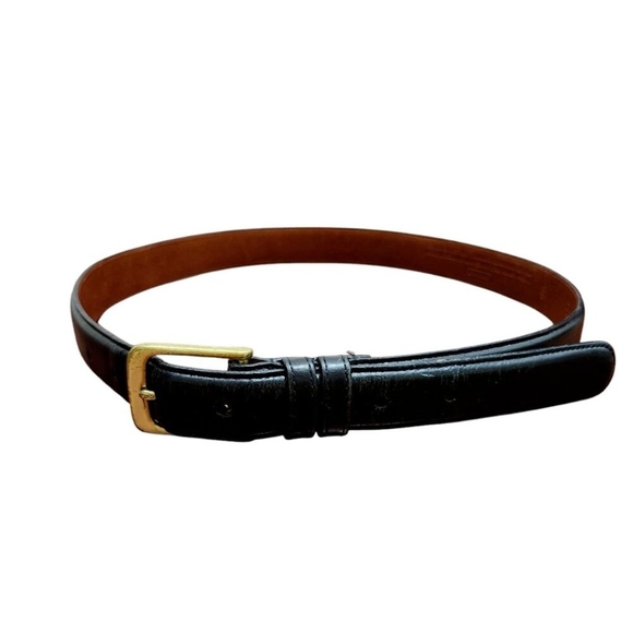 Coach Black Leather Belt Size 30''/75 cm - Picture 2 of 8